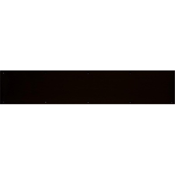 Brass Accents 8 in. x 28 in. Kick Plate Dark Bronze Aluminum Adhesive Mount A09-P0828-DBADH - main